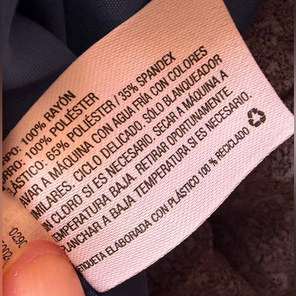 The Nines by HATCH Blue and Black Midi Dress - Picture 12 of 16